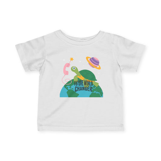 Infant Tee — "Future World Changer" Turtle Space Graphic - Estrella & The Stars