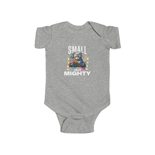 Infant Bodysuit "Small But Mighty" — Cute Baby Onesie, Newborn Gift - Estrella & The Stars