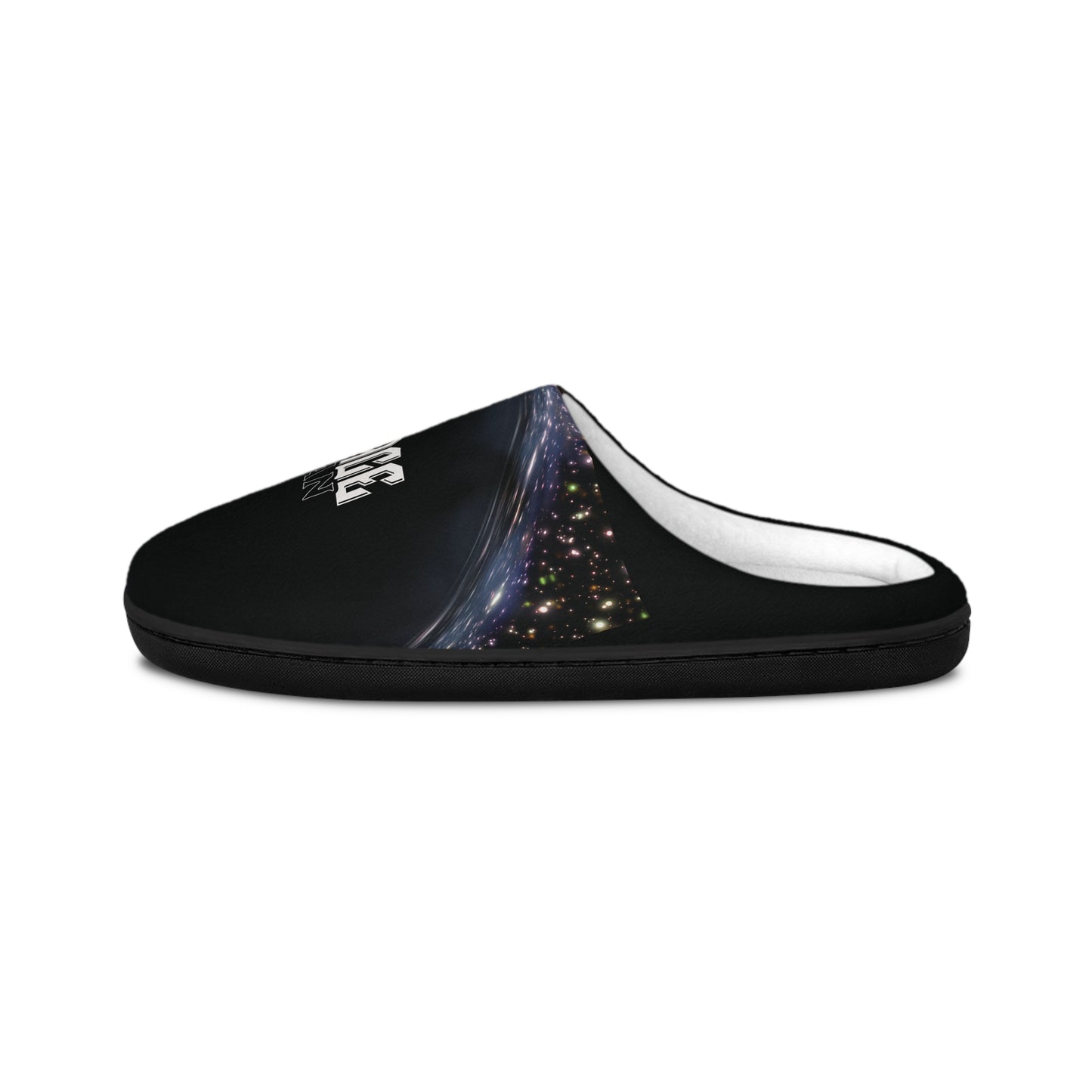 Space Man Men’s Indoor Slippers — Galaxy Print Cozy House Shoes - Estrella & The Stars