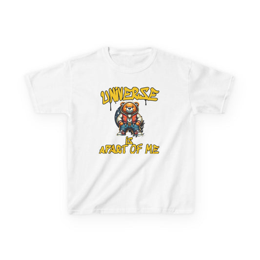 Space Bear Graphic Kids Tee — 'Universe A Part of Me' Design - Estrella & The Stars