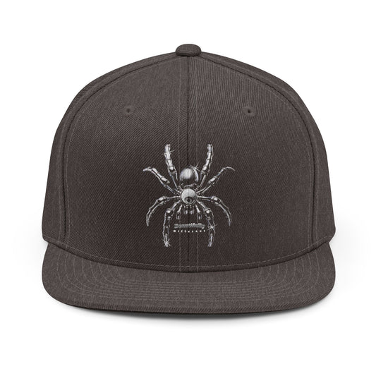 Spider Embroidered Snapback Hat — Gothic Tarantula Cap - Estrella & The Stars