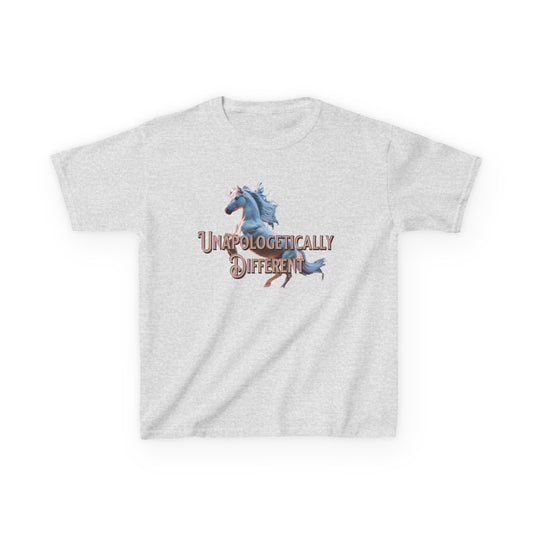 Kids T‑Shirt — 'Unapologetically Different' Unicorn Graphic Tee - Estrella & The Stars