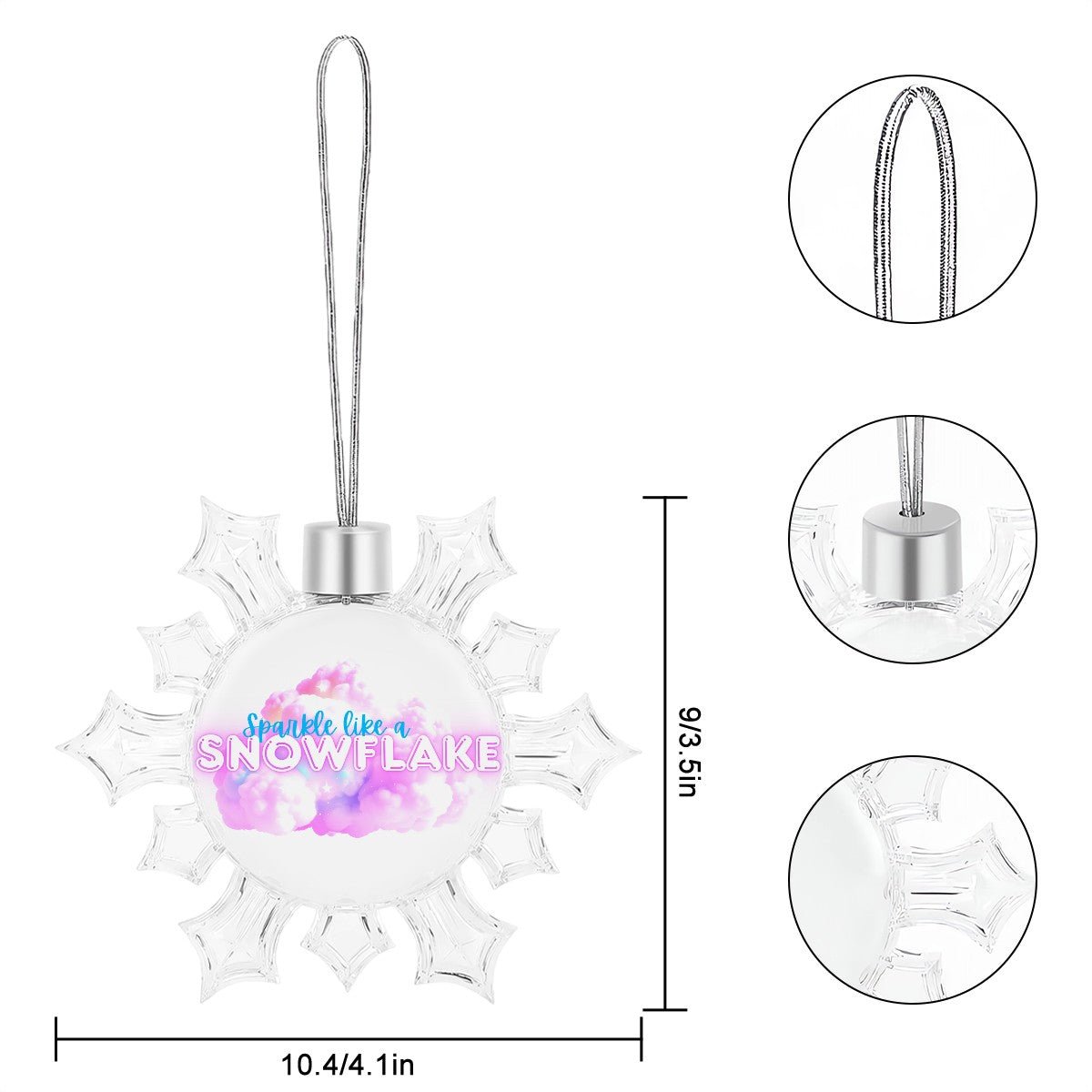 Shimmering Snowflake Ornaments - Estrella & The Stars