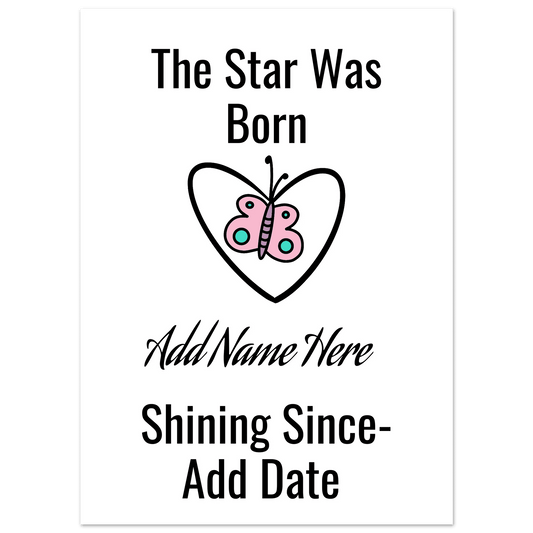 Premium Matte Paper Poster 13x18 cm / 5x7″ - Estrella & The Stars