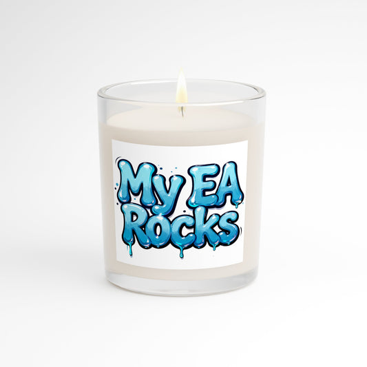 Educational Assistant Rocks Gift Set – Candle & Crochet Flower Bouquet - Estrella & The Stars