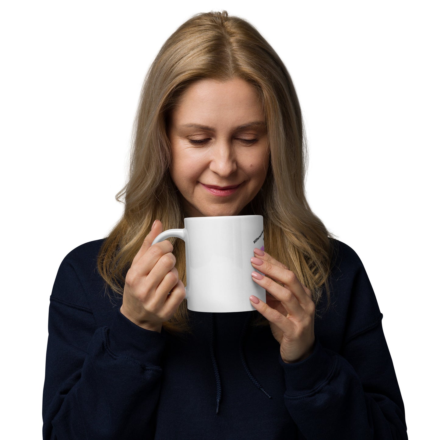 Glossy White Mug: Pure Elegance - Estrella & The Stars
