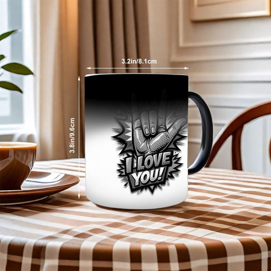ASL Sign - Love you - Color Changing Mug (11oz) - Estrella & The Stars