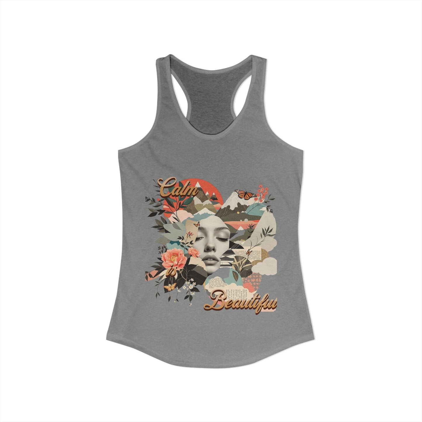 Beautiful & Calm Women's Racerback Tank Top - Estrella & The Stars