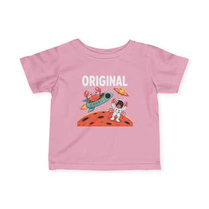 Original Space Adventure Infant Tee — Cute Astronaut & Alien Graphic Baby Shirt - Estrella & The Stars