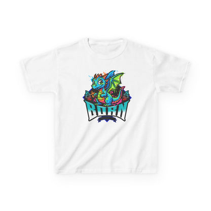 Dragonborn Kids T‑Shirt — Colorful Baby Dragon 'BORN' Graphic Tee for Kids - Estrella & The Stars