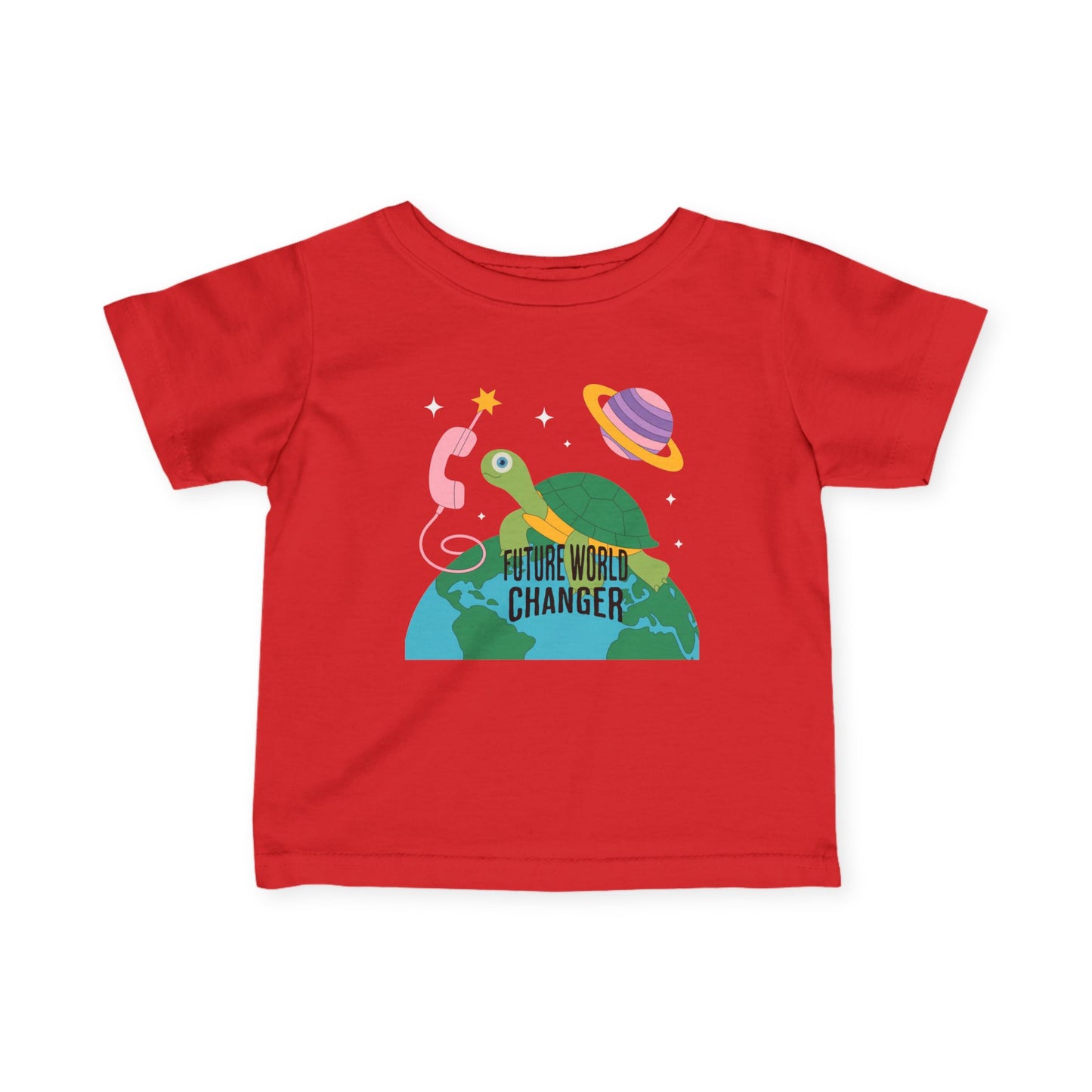 Infant Tee — "Future World Changer" Turtle Space Graphic - Estrella & The Stars