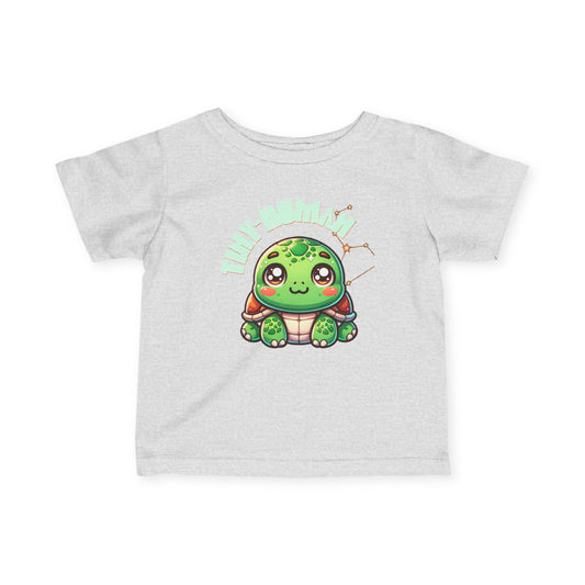Cute Turtle Infant Tee – 'Little Turtley' Baby Shirt, Adorable Newborn Gift - Estrella & The Stars