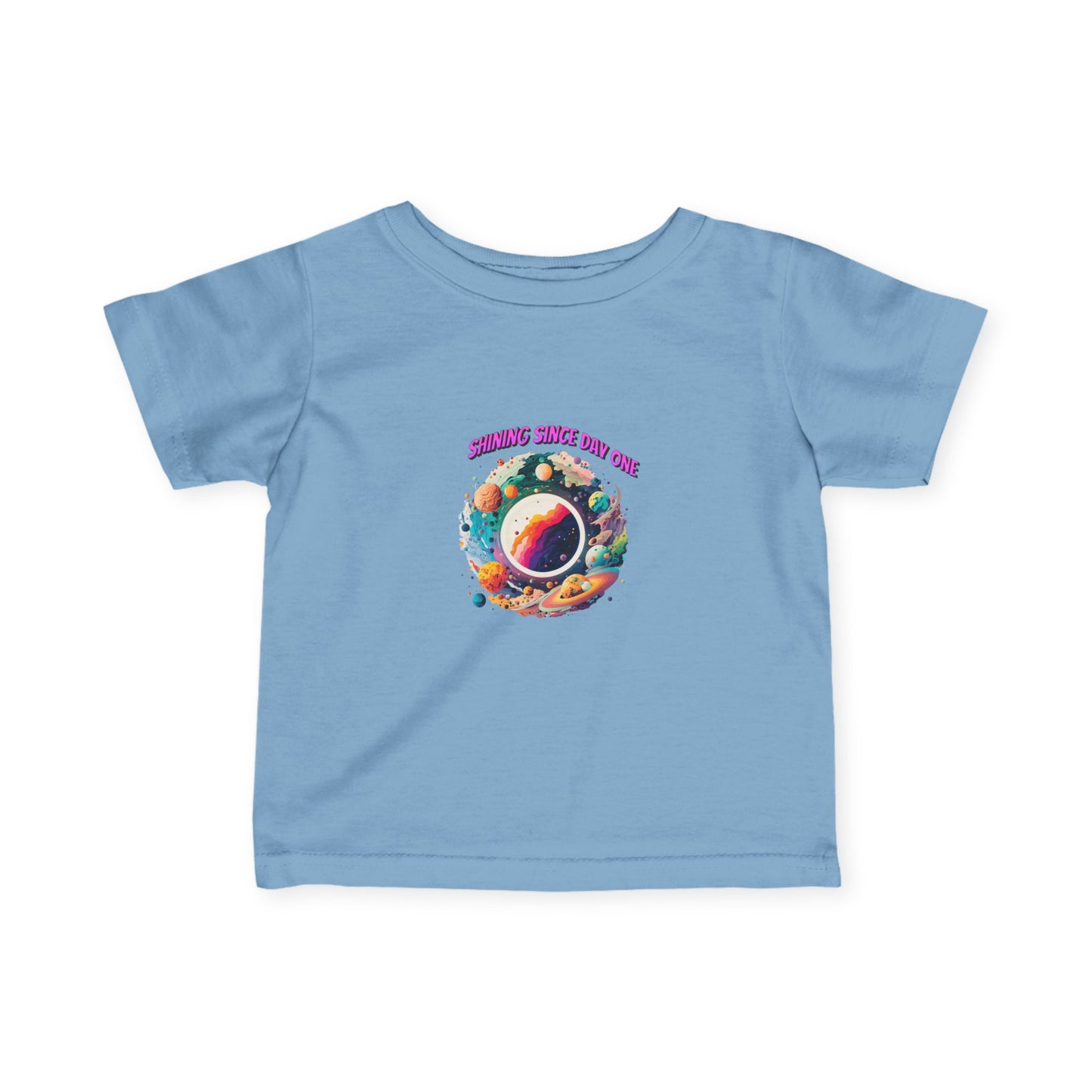 Infant Tee - "Summer Since 1996" Colorful Space Planet Baby T‑Shirt - Estrella & The Stars