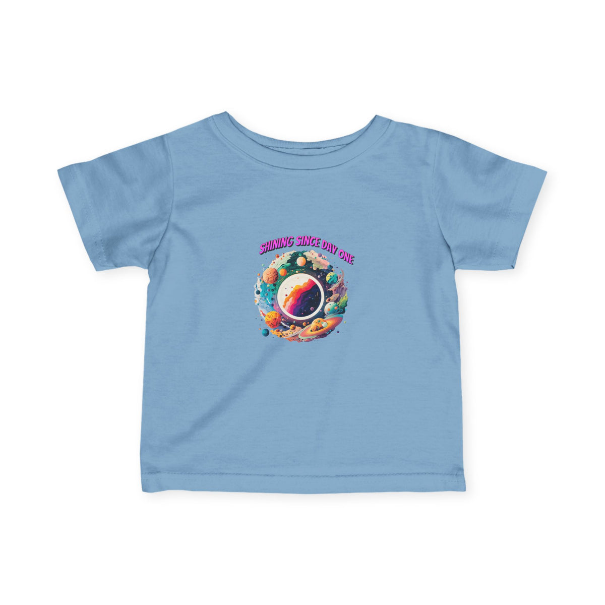 Infant Tee - "Summer Since 1996" Colorful Space Planet Baby T‑Shirt - Estrella & The Stars