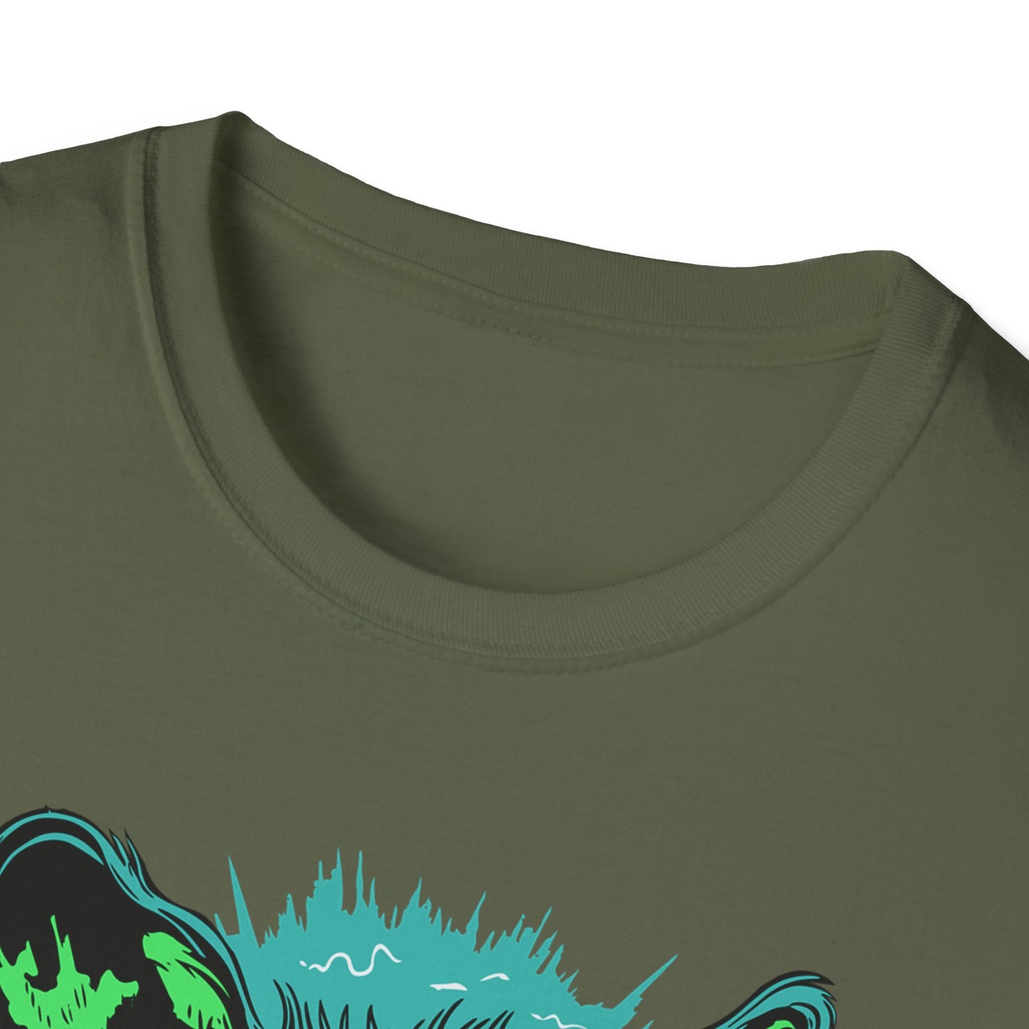 T-Shirt — 'Original: Follow Me For Advice' Retro Green Feral Cat Graphic - Estrella & The Stars