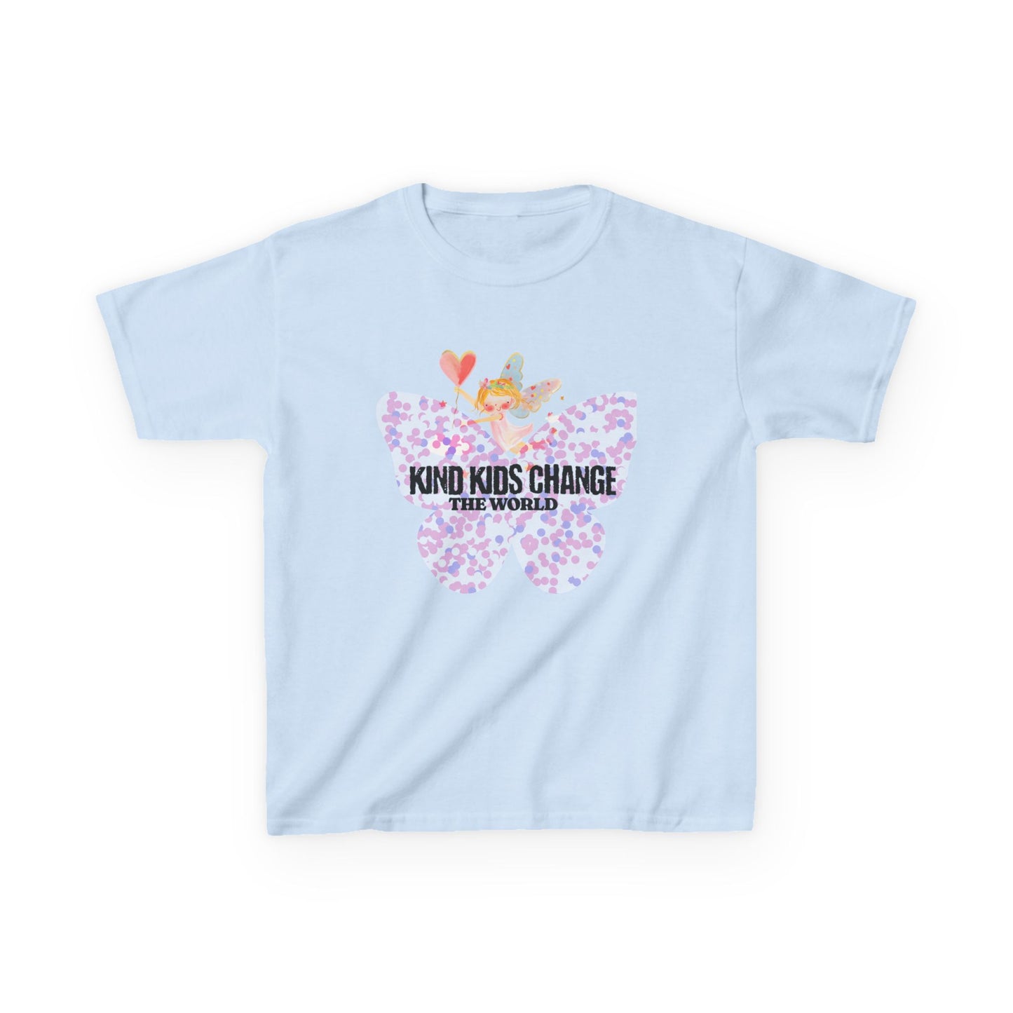 Kids Tee — "Kind Kids Change The World" Floral Unicorn Graphic - Estrella & The Stars