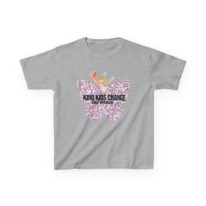 Kids Tee — "Kind Kids Change The World" Floral Unicorn Graphic - Estrella & The Stars