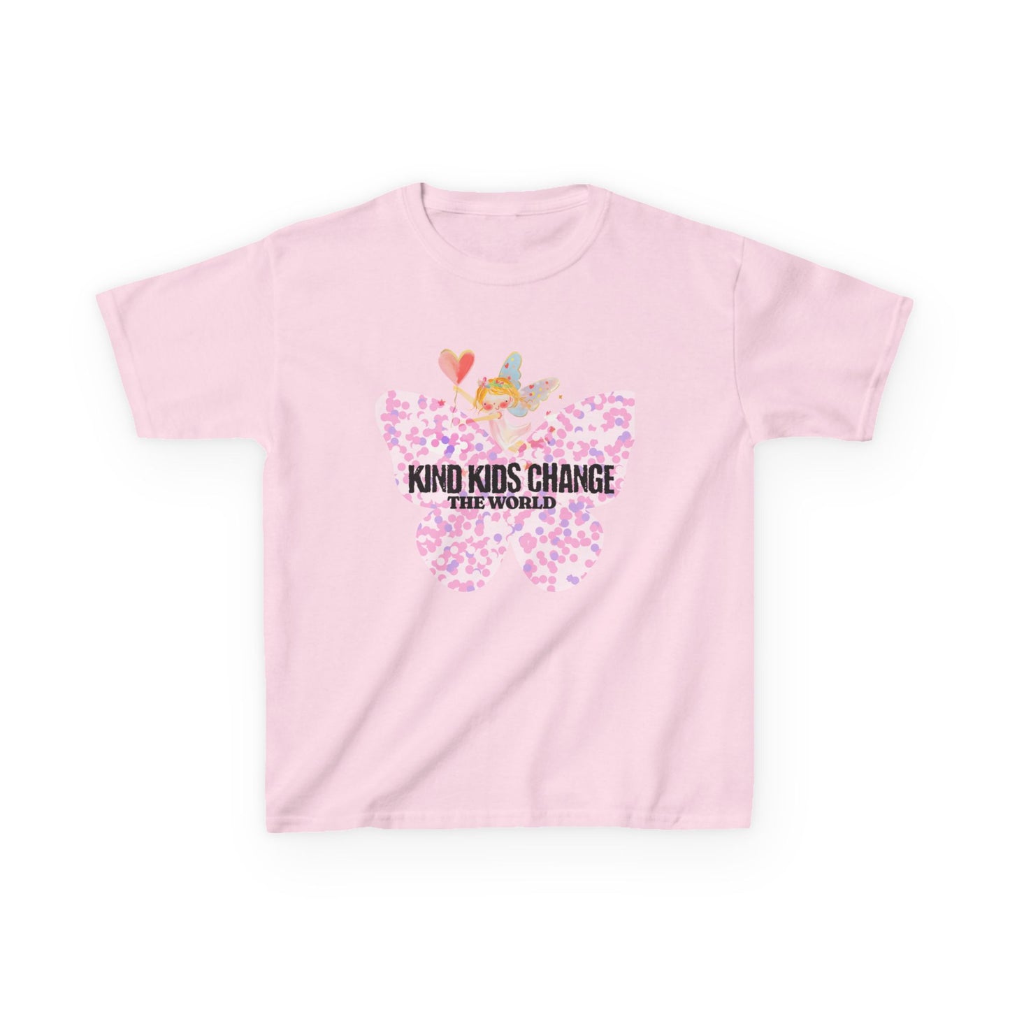 Kids Tee — "Kind Kids Change The World" Floral Unicorn Graphic - Estrella & The Stars