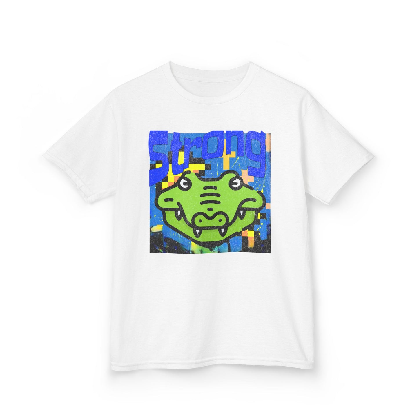 Kids T-Shirt — Cute Green Dino Graphic Tee ("DINOPOP" Style) - Estrella & The Stars