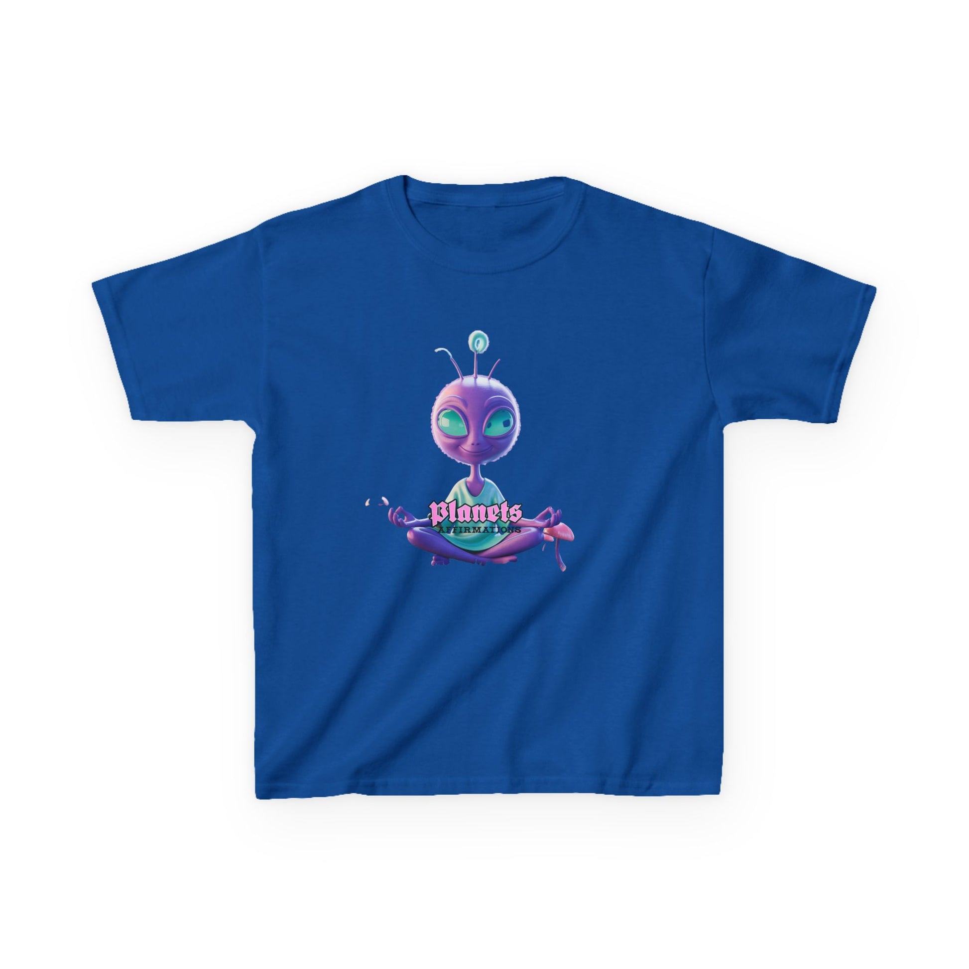 Kids Alien Graphic Tee - Cute Purple Alien "Planets" Design - Estrella & The Stars