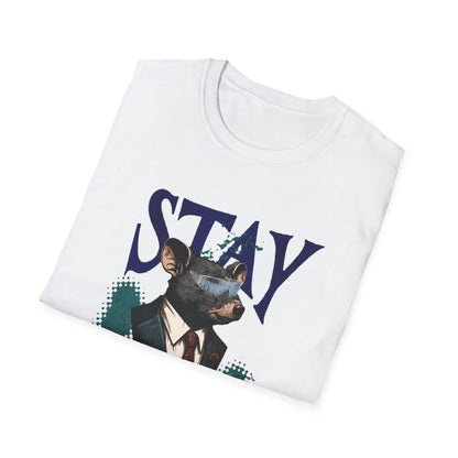 Stay Real Doberman T-Shirt — Graphic Dog Portrait Tee - Estrella & The Stars