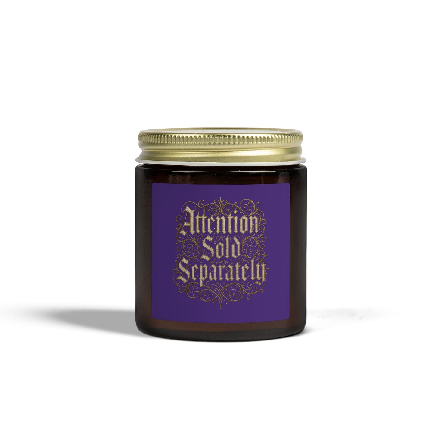 Coconut Apricot Scented Candle (4oz/9oz) — "Attention Sold Separately" Decorative Jar - Estrella & The Stars