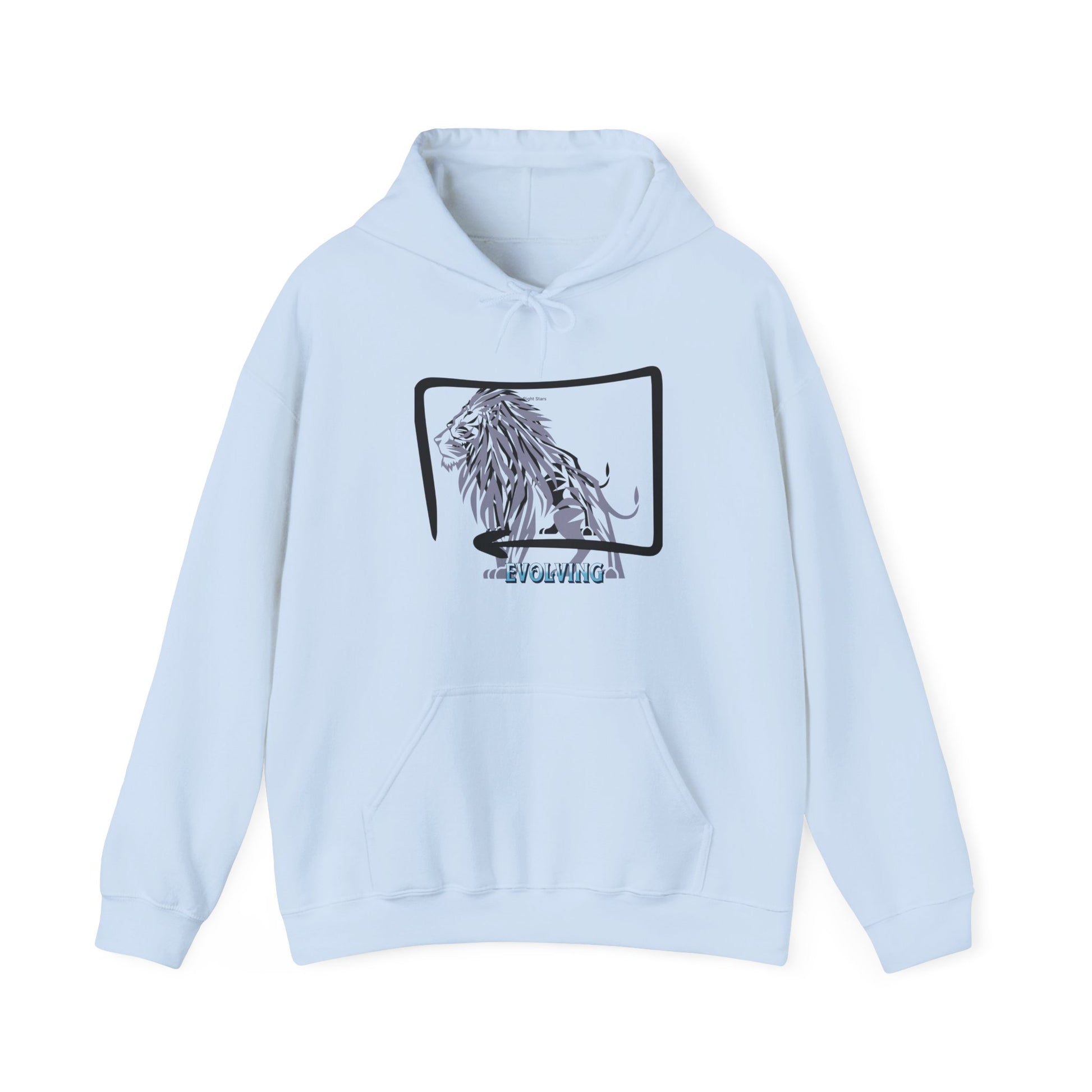 Lion Sketch Hoodie — Retro Frame Graphic "ROAR WILD" Sweatshirt - Estrella & The Stars