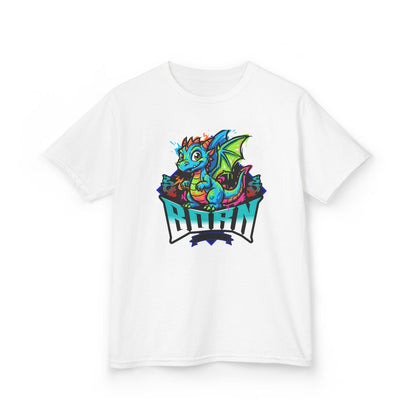 Dragonborn Kids T‑Shirt — Colorful Baby Dragon 'BORN' Graphic Tee for Kids - Estrella & The Stars