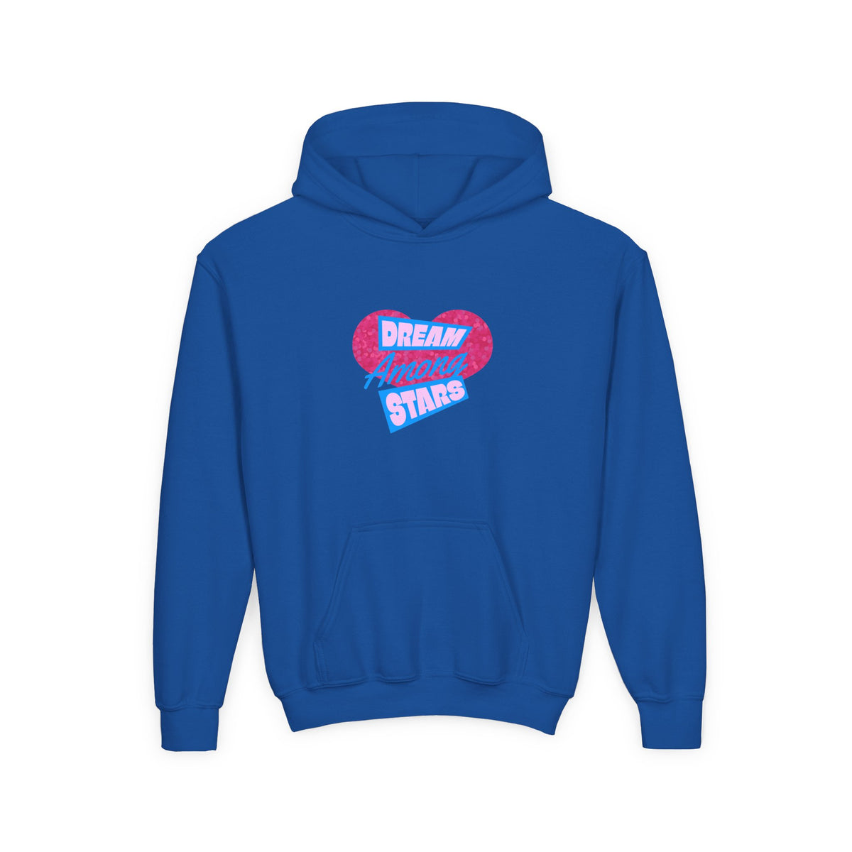 Pink Heart Graphic Hoodie for Trendy Teens - Aim for the Stars - Estrella & The Stars
