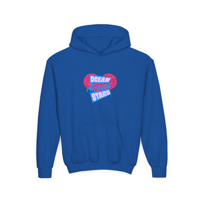 Pink Heart Graphic Hoodie for Trendy Teens - Aim for the Stars - Estrella & The Stars
