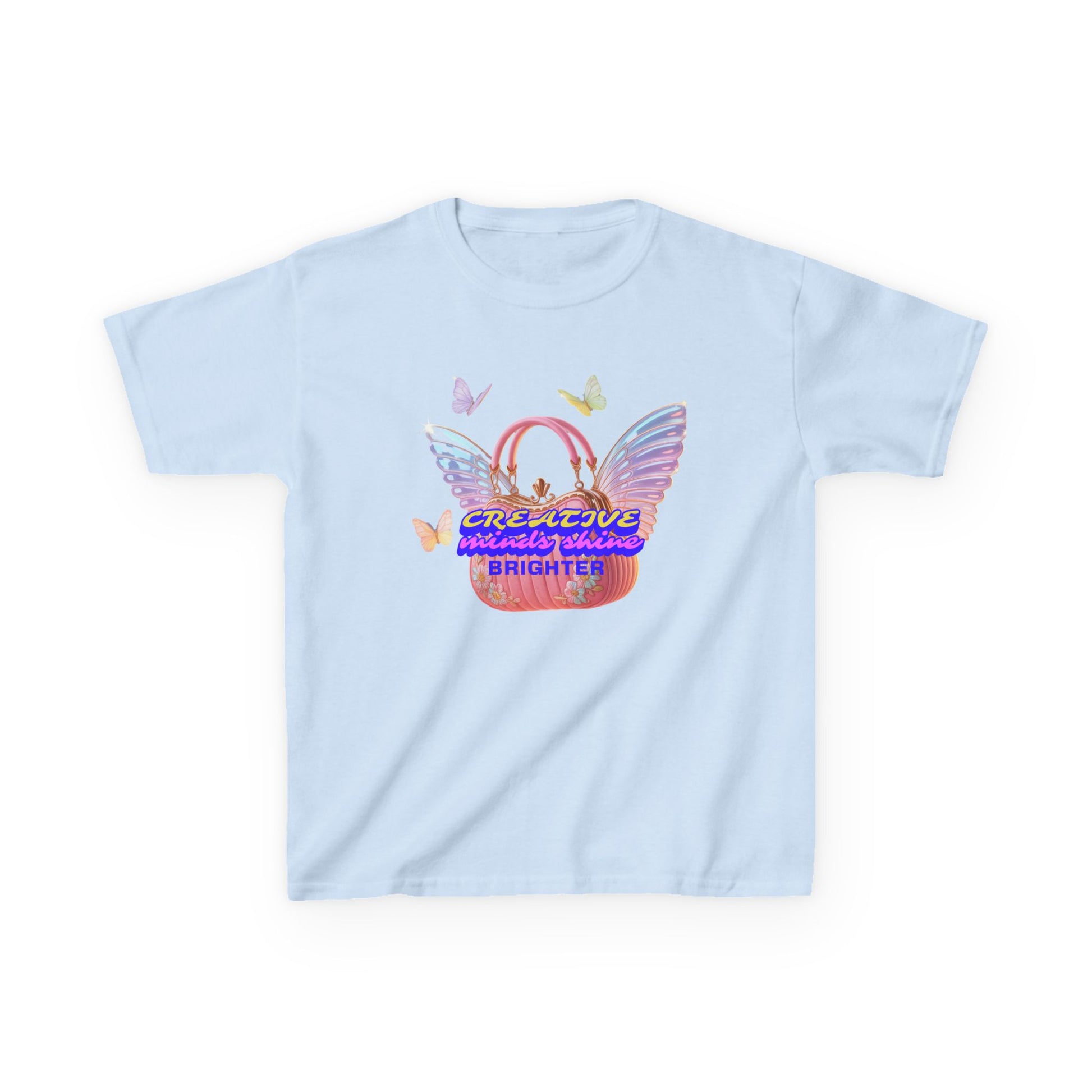 Kids Tee — "Everything Is Going To Shine Brighter" Butterfly Wings Graphic - Estrella & The Stars