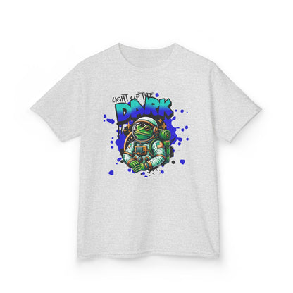 Kids T‑Shirt — Cute Astronaut Turtle “To The Dark” Graphic Tee - Estrella & The Stars