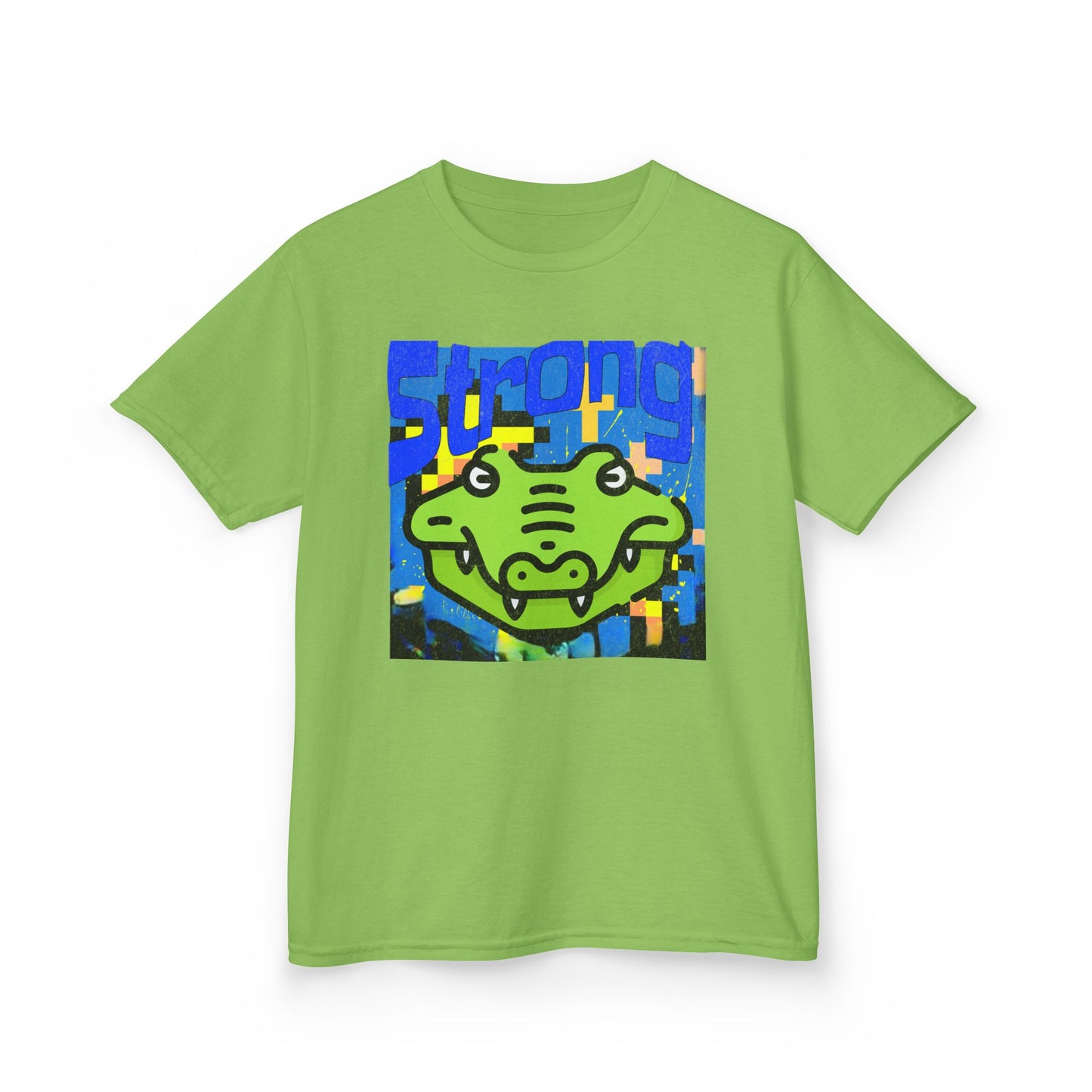 Kids T-Shirt — Cute Green Dino Graphic Tee ("DINOPOP" Style) - Estrella & The Stars