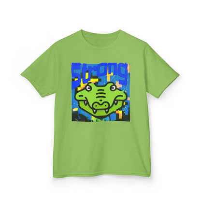 Kids T-Shirt — Cute Green Dino Graphic Tee ("DINOPOP" Style) - Estrella & The Stars