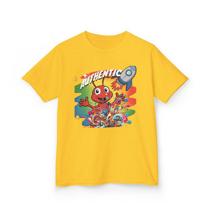 Authentic Rocket Kids T‑Shirt — Colorful Cartoon Space Monster Tee - Estrella & The Stars