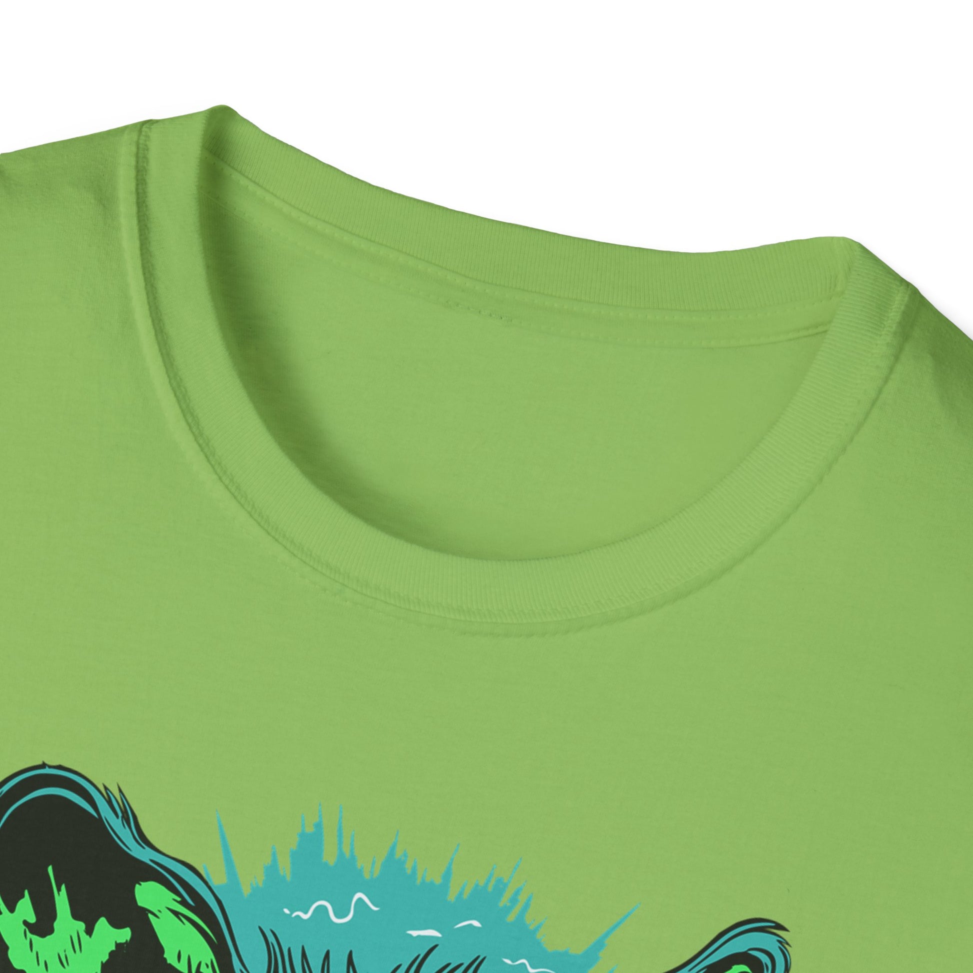 T-Shirt — 'Original: Follow Me For Advice' Retro Green Feral Cat Graphic - Estrella & The Stars