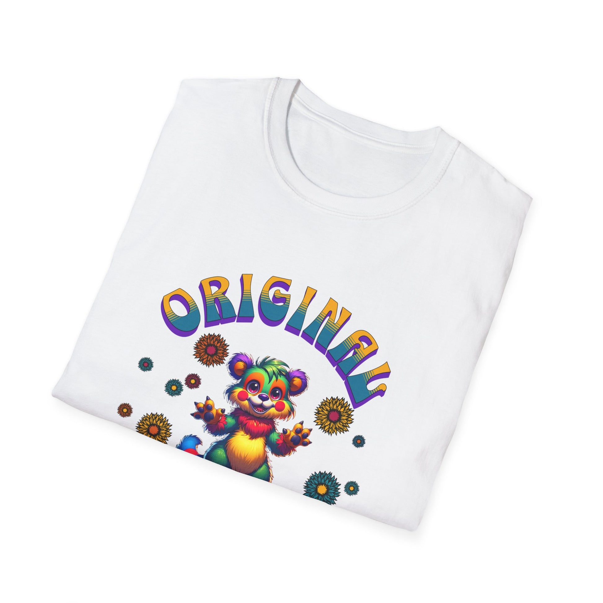 Original Mind T-Shirt — Colorful Psychedelic Bear Graphic Tee - Estrella & The Stars