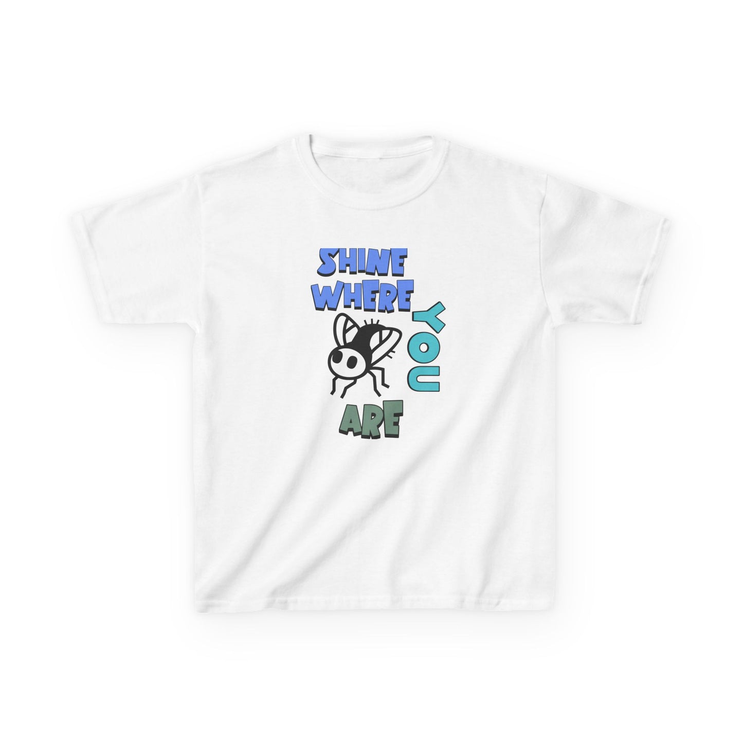 Cute Bee Graphic Kids Tee — Shine Where You Are - Estrella & The Stars