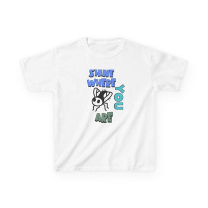 Cute Bee Graphic Kids Tee — Shine Where You Are - Estrella & The Stars