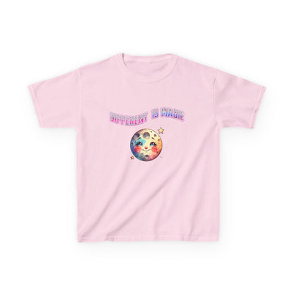 Kids Tee — "Different Is Normal" Rainbow Moon Graphic - Estrella & The Stars