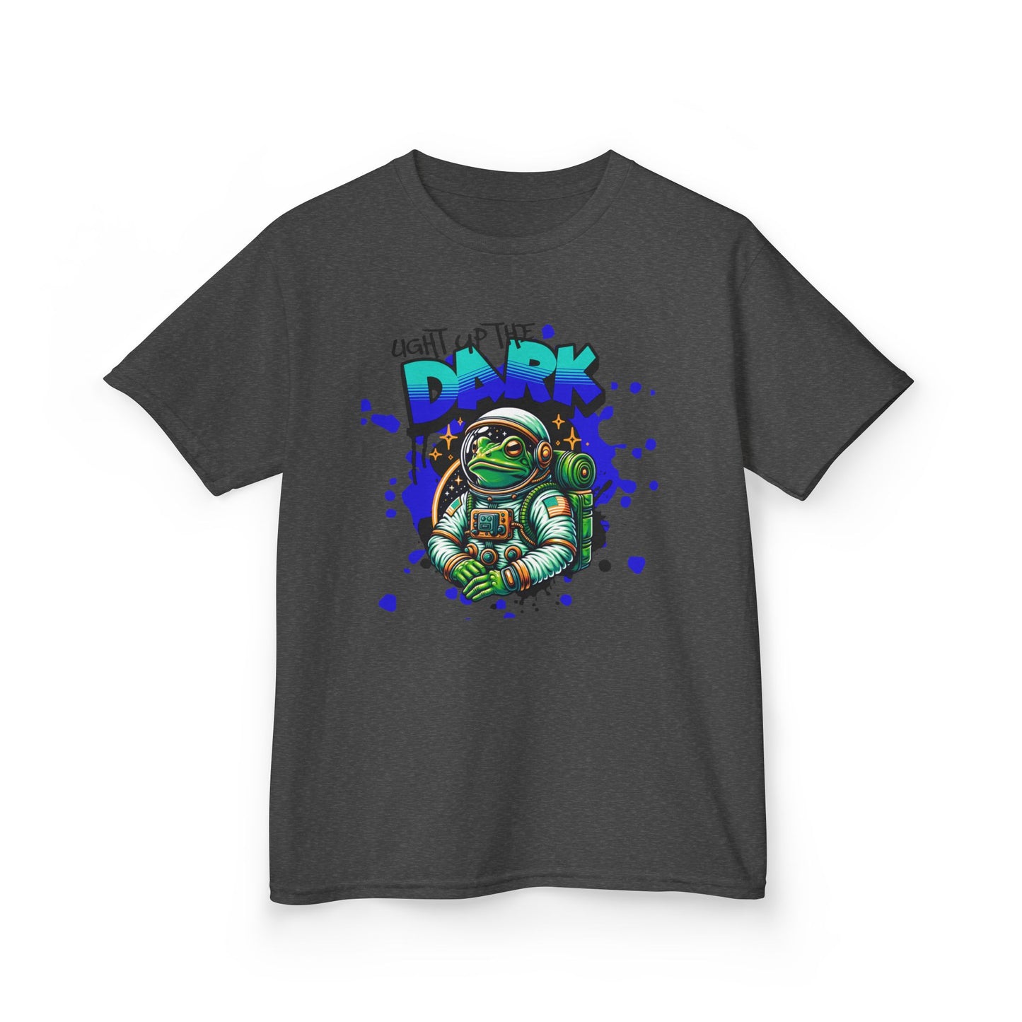 Kids T‑Shirt — Cute Astronaut Turtle “To The Dark” Graphic Tee - Estrella & The Stars