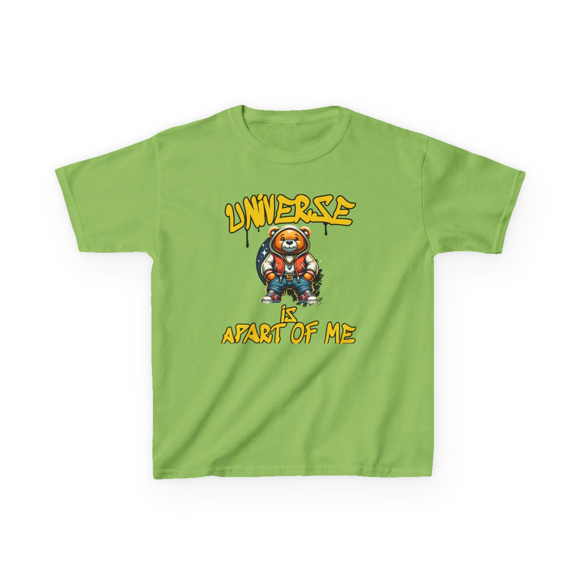 Space Bear Graphic Kids Tee — 'Universe A Part of Me' Design - Estrella & The Stars