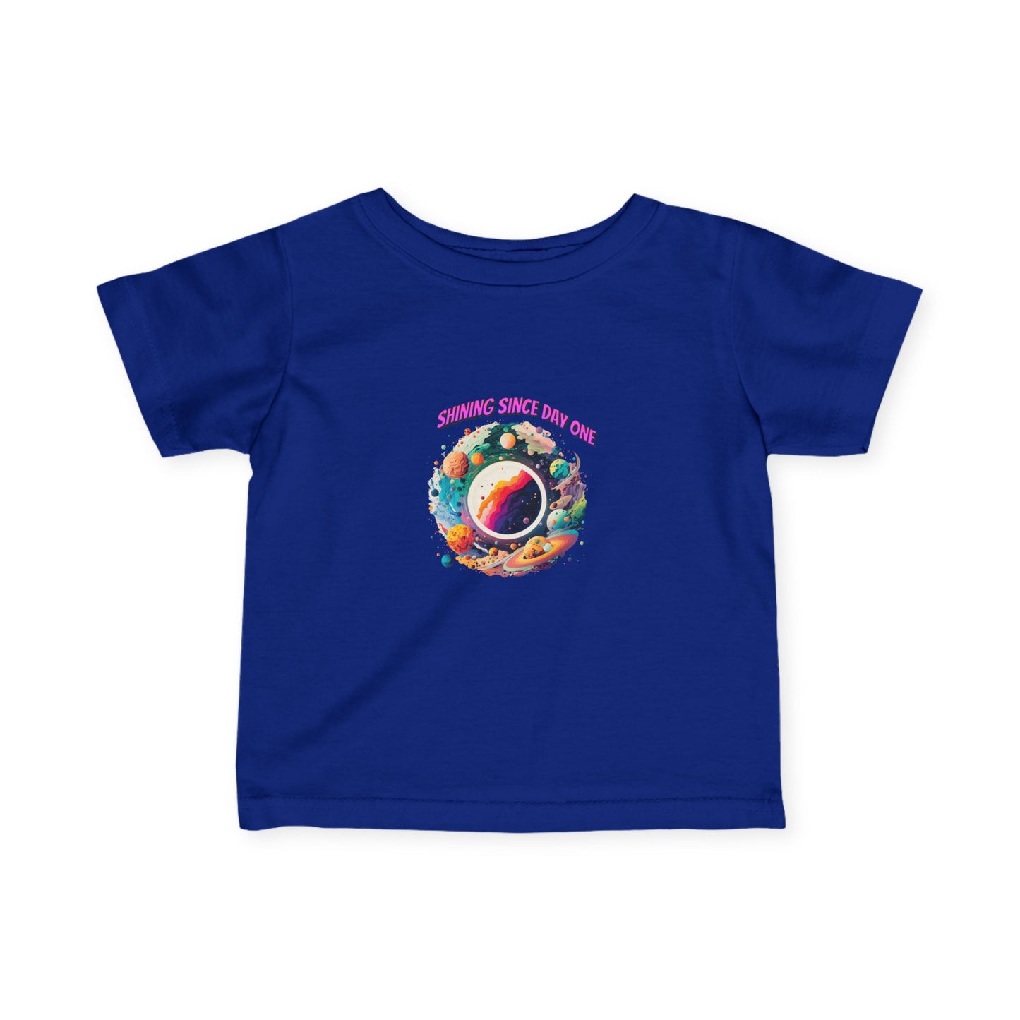 Infant Tee - "Summer Since 1996" Colorful Space Planet Baby T‑Shirt - Estrella & The Stars
