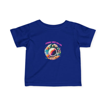 Infant Tee - "Summer Since 1996" Colorful Space Planet Baby T‑Shirt - Estrella & The Stars