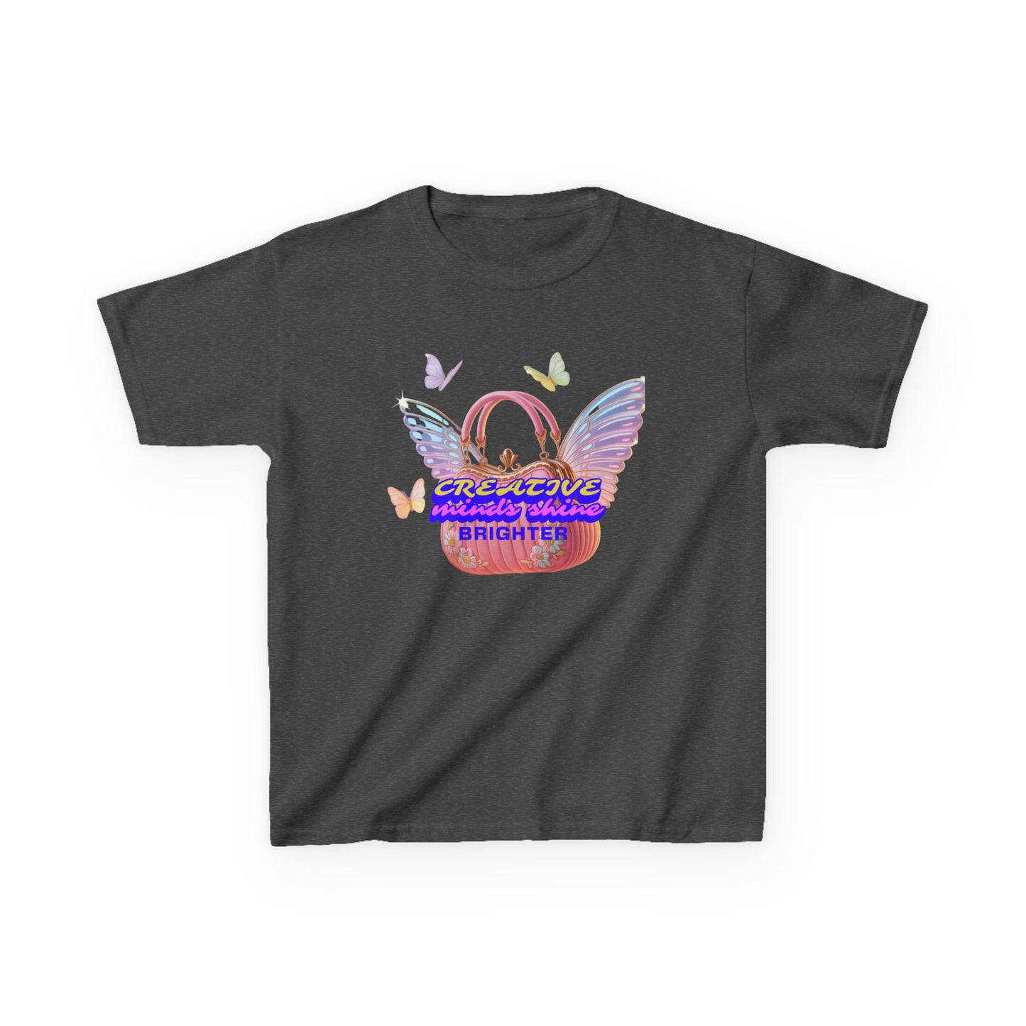 Kids Tee — "Everything Is Going To Shine Brighter" Butterfly Wings Graphic - Estrella & The Stars