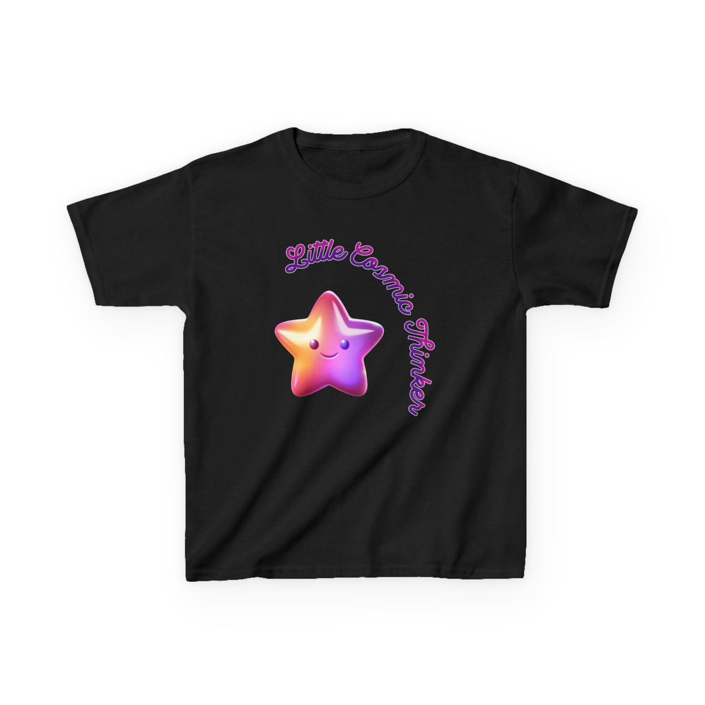 Kids Tee — "Little Cosmic Thinker" Star Graphic - Estrella & The Stars