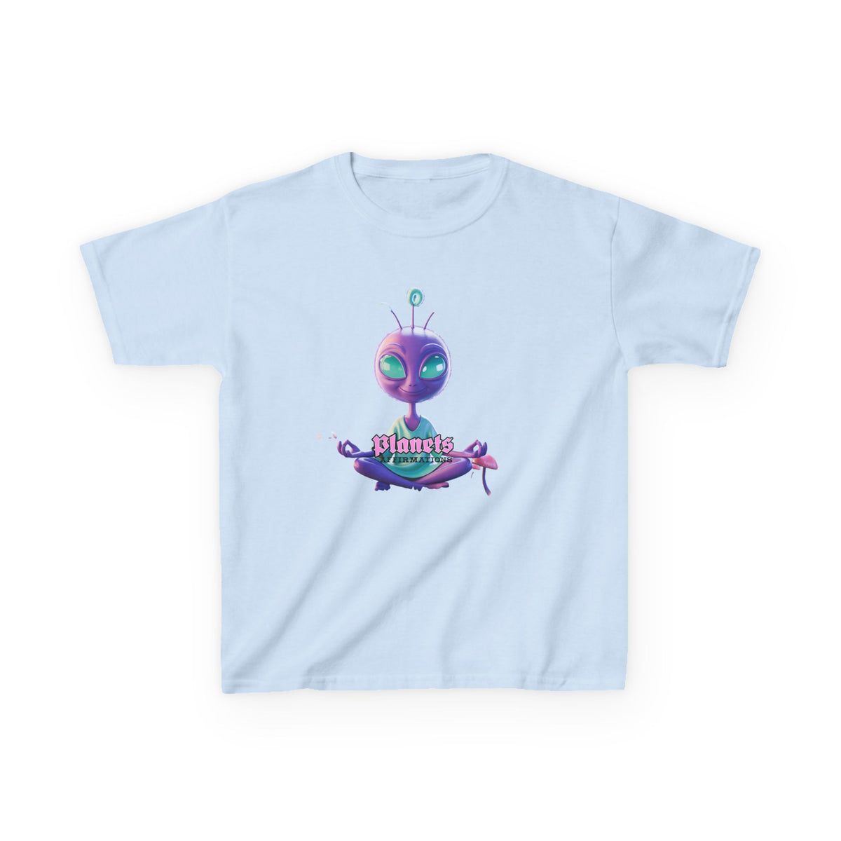 Kids Alien Graphic Tee - Cute Purple Alien "Planets" Design - Estrella & The Stars