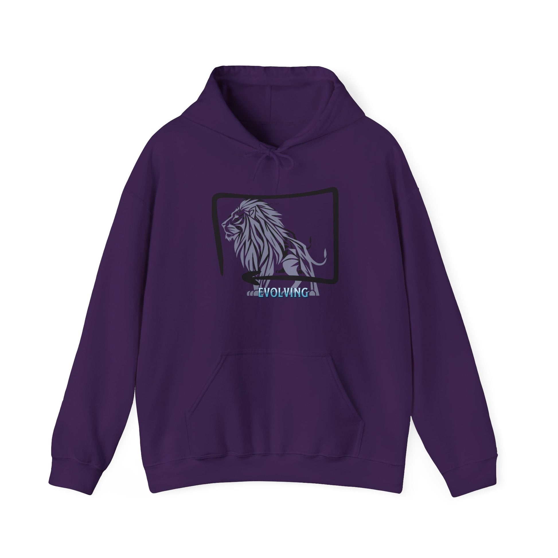 Lion Sketch Hoodie — Retro Frame Graphic "ROAR WILD" Sweatshirt - Estrella & The Stars