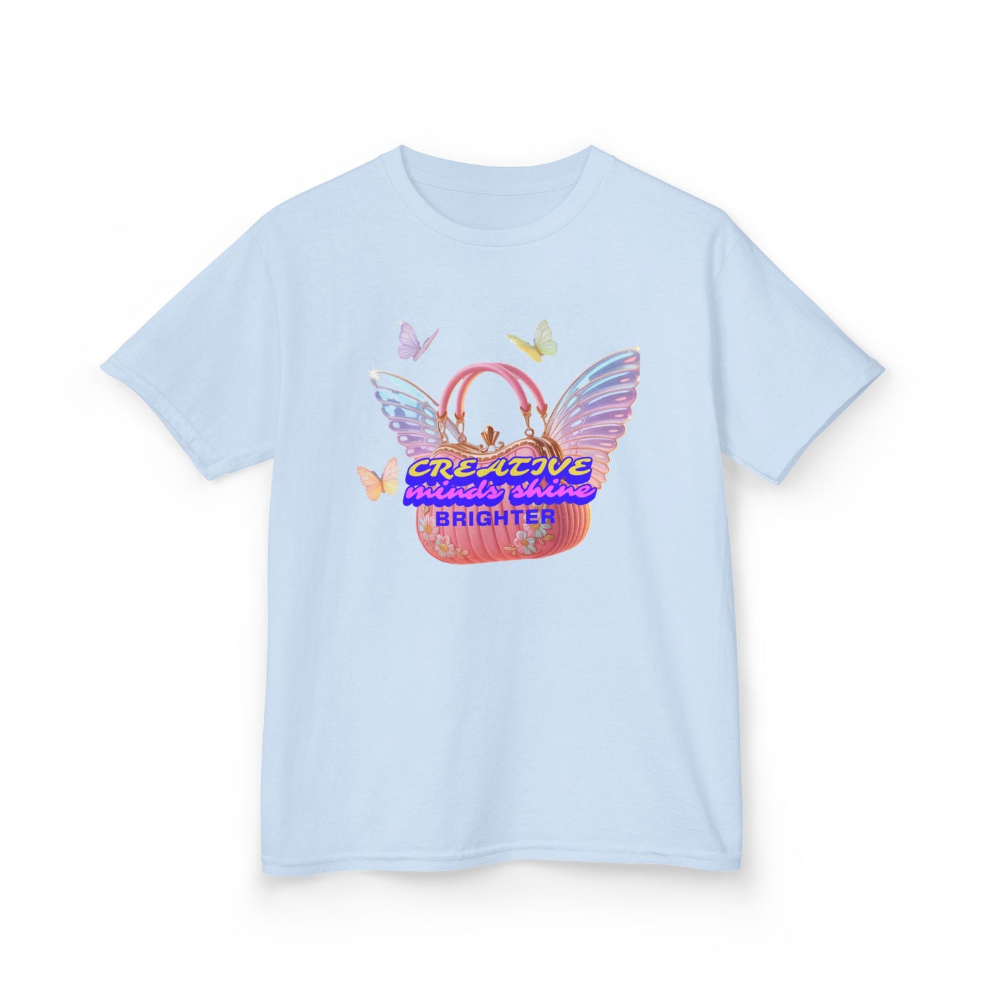Kids Tee — "Everything Is Going To Shine Brighter" Butterfly Wings Graphic - Estrella & The Stars