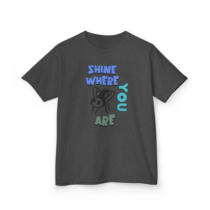 Cute Bee Graphic Kids Tee — Shine Where You Are - Estrella & The Stars